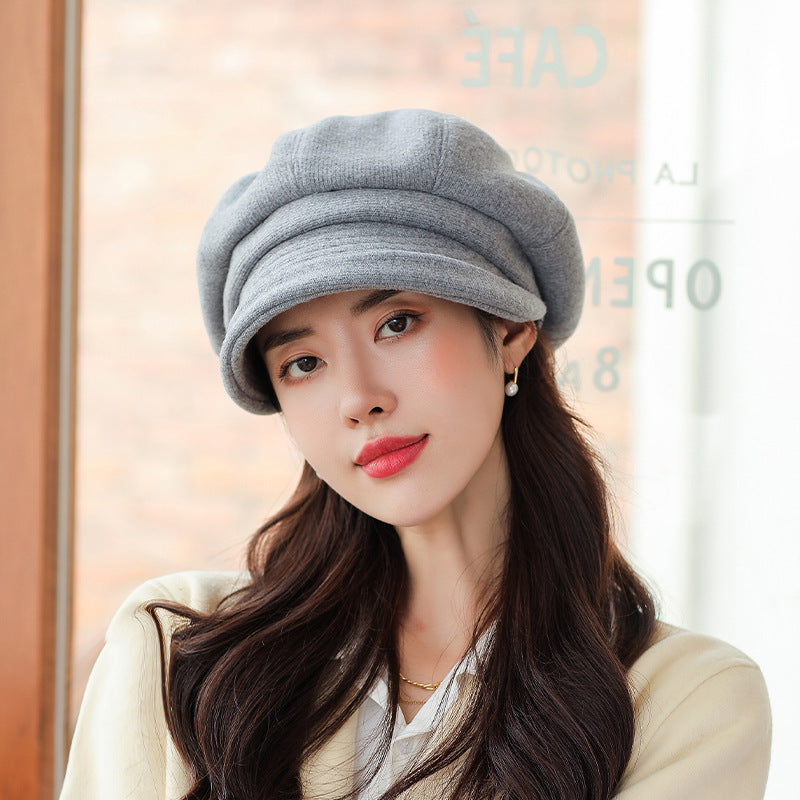 Women's Korean Trendy Beret Style Retro Peaked Hats & Caps