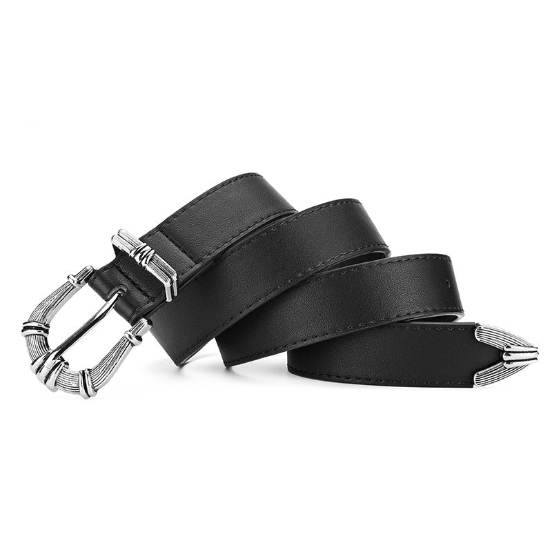 Women's Popular Three-piece Retro Pin Buckle Versatile Belts