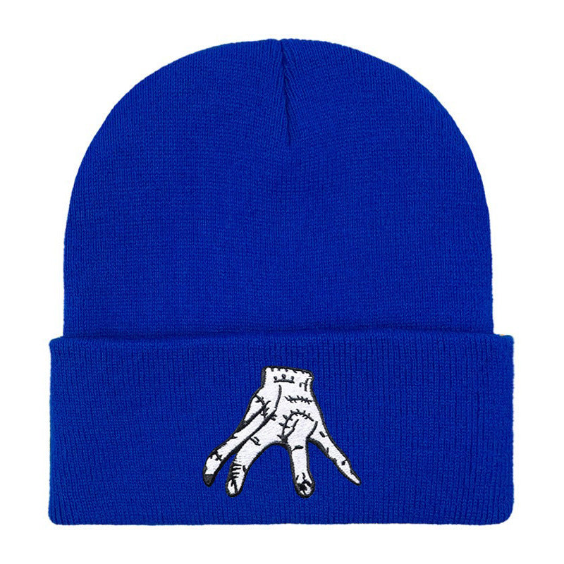 Women's & Men's Wednesday Embroidery Knitted Hat Warm Pullover Hats & Caps