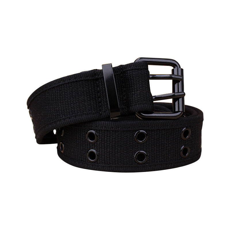 Women's & Men's Canvas Square Buckle Korean Fashion Personalized Belts