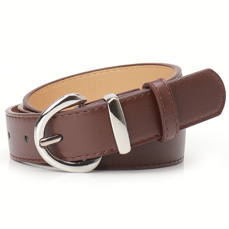 Women's Alloy Pin Buckle Female Korean Style Simple Casual Belts