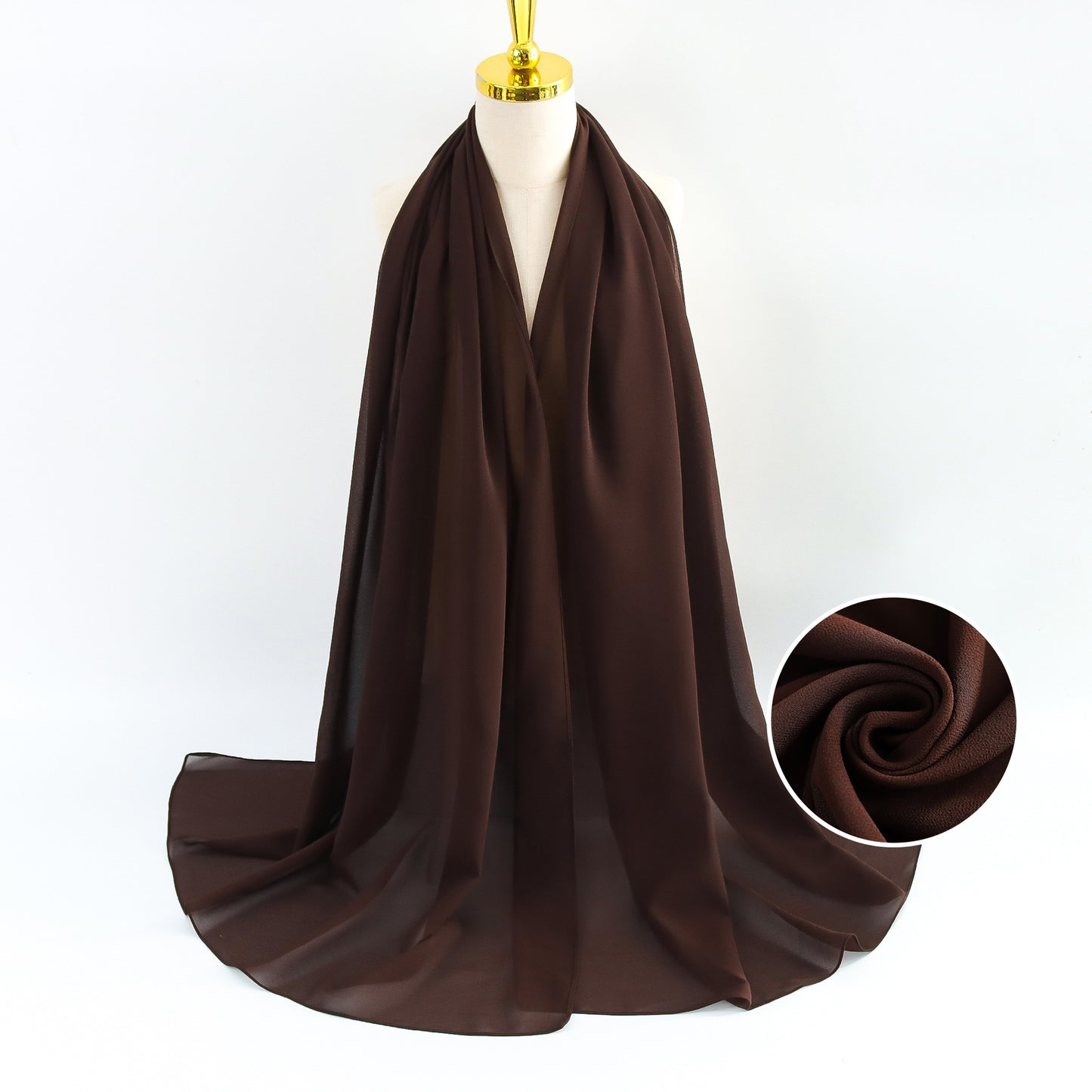 Women's Pearl Chiffon Solid Color Bubble Bag Scarfs