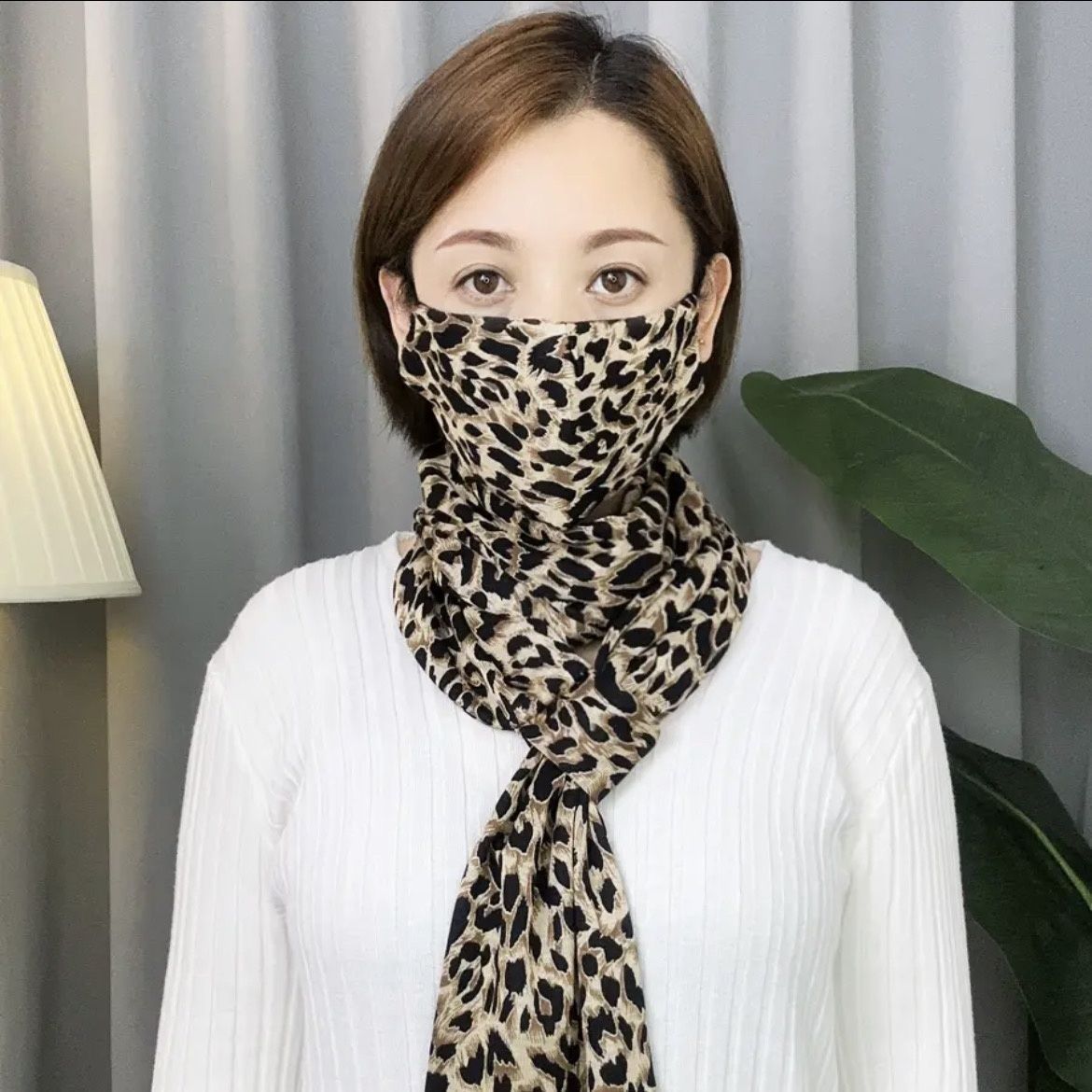 Women's Socket Small Fashion Korean Pearl Cotton Scarfs