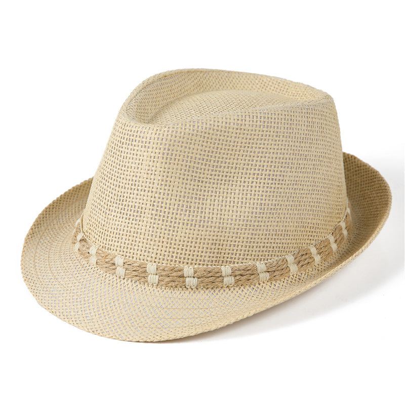 Women's & Men's Straw Hat Billycock British Retro Fedora Hats & Caps