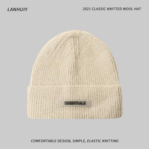 Men's Female Warm Couple Knitted Versatile Fashion Hats & Caps