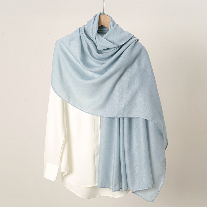 Women's Monochrome Linen Popular Solid Color Cotton Scarfs