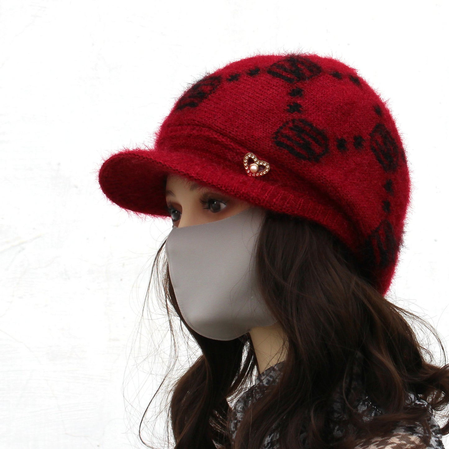 Winter Hat Female Mom Style Elders Grandma Fleece Thickened Hats & Caps