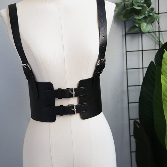 Women's Shot Fashion Waist Seal Punk Wide Belts