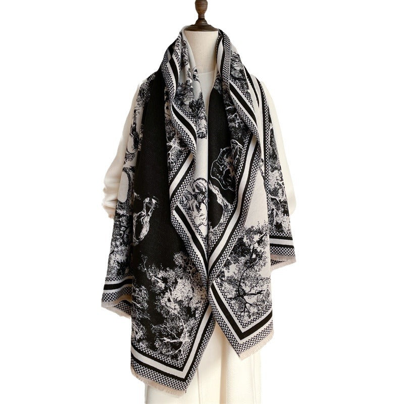 Women's Style Jacquard Cashmere Fashion High-grade Warm Scarfs