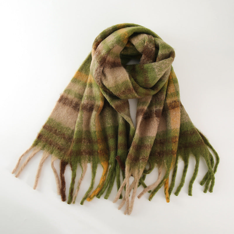 Women's Style Classic Retro Cashmere Plaid For Scarfs