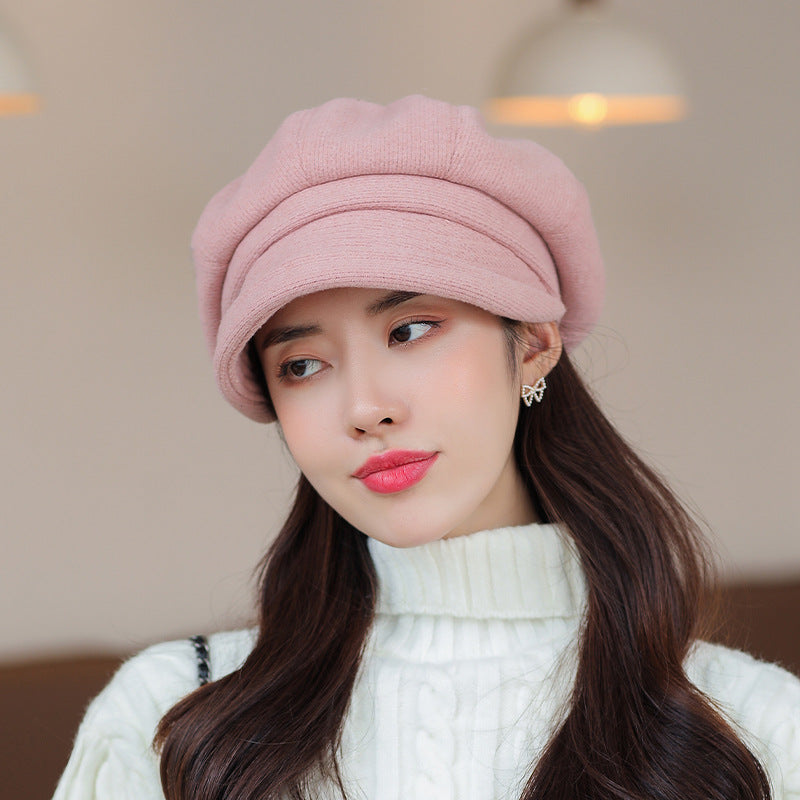 Women's Korean Trendy Beret Style Retro Peaked Hats & Caps