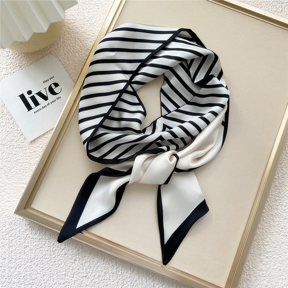 Women's Summer Long Ribbon Matching Shirt Sweater Neck Tie Hair Scarfs