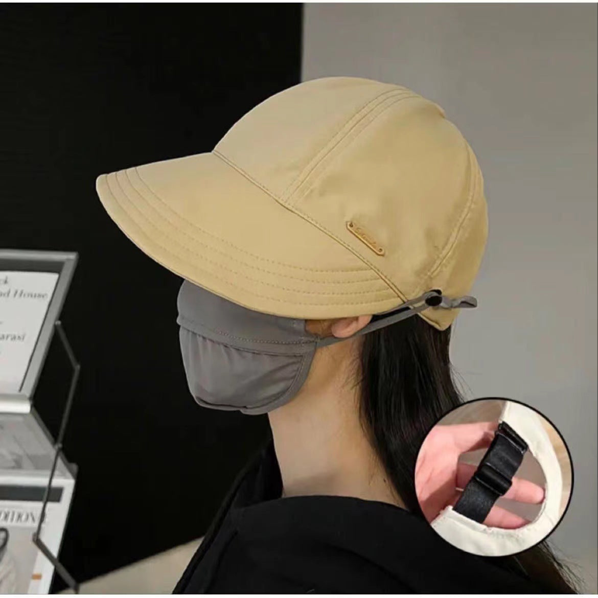 Women's Bucket Hat Big Head Circumference Uv Protection Hats & Caps