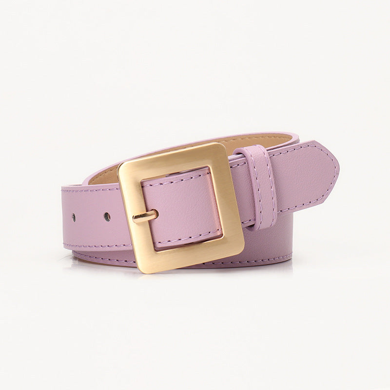 Women's Simple High-grade Square Buckle Fashion Korean Belts