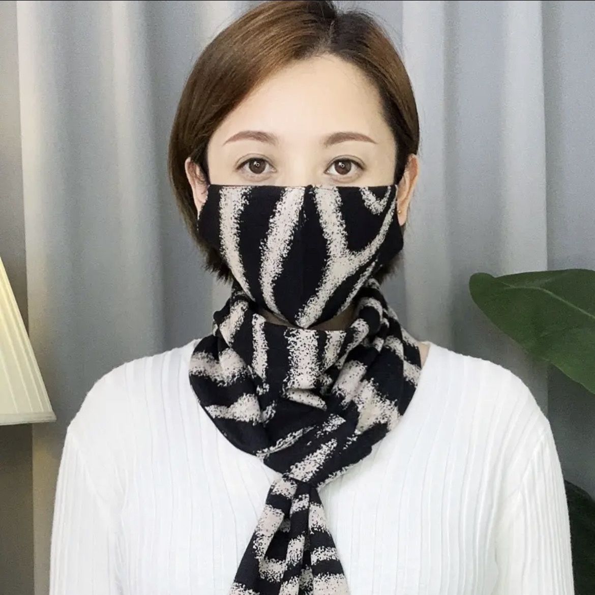 Women's Socket Small Fashion Korean Pearl Cotton Scarfs