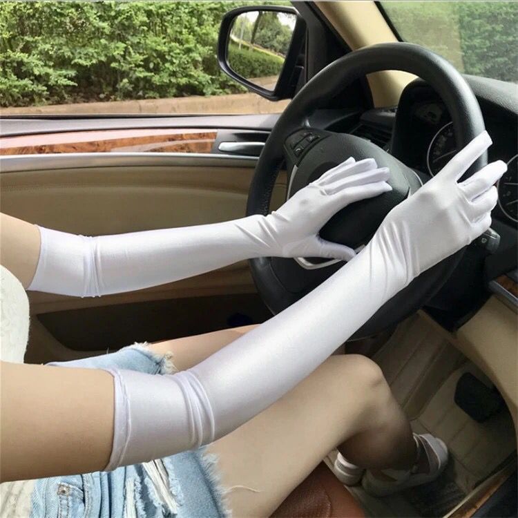 Women's Summer Thin Type Sunscreen Full Finger Gloves