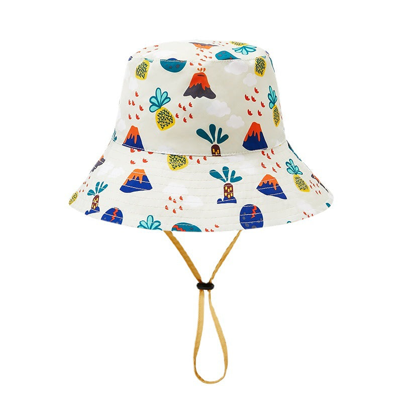 Children's Tree Hat Sun Boys Bucket Reversible Kids' Headwear