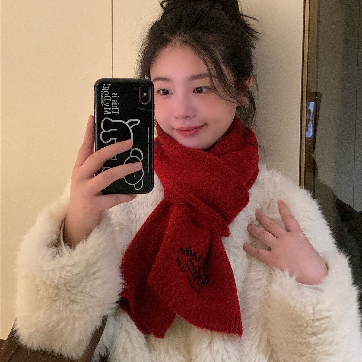 Wool Knitted Winter Korean Neck Protection Scarfs