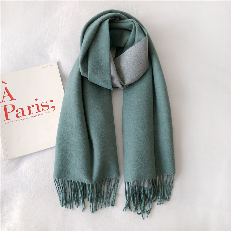 Women's Elegant Soft Double-sided Artificial Cashmere Shawl Scarfs