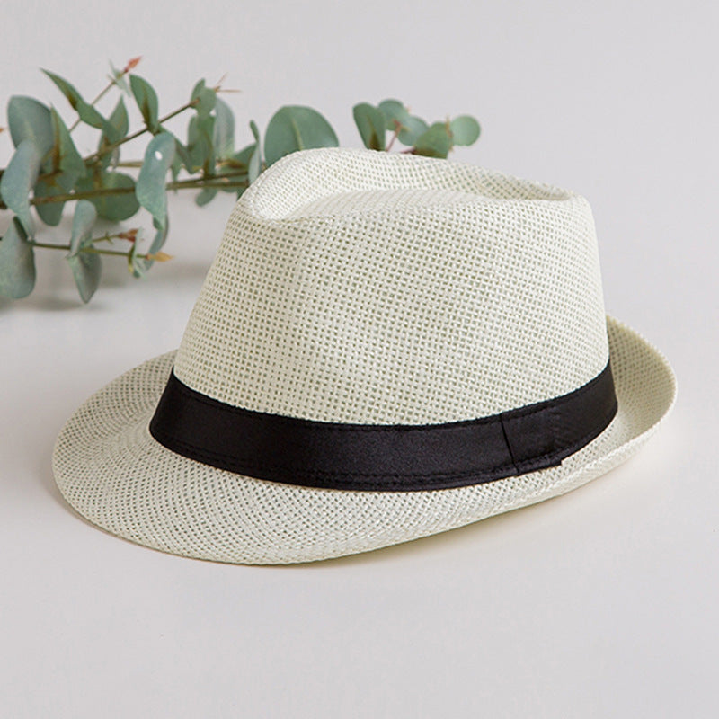 Women's & Men's Straw Hat Summer Sun British Style Hats & Caps