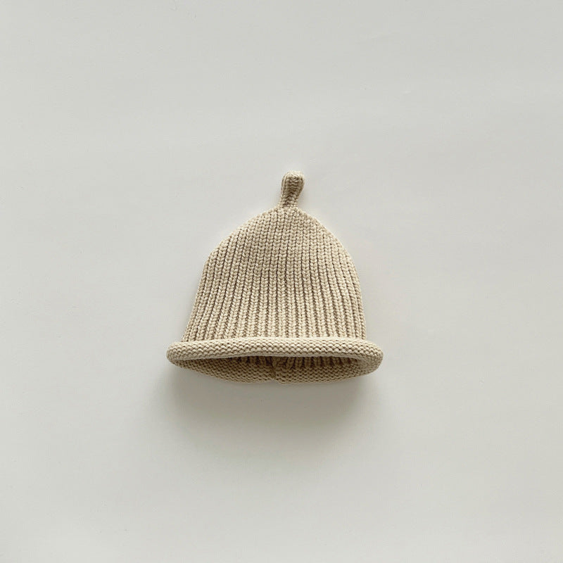 Hat Solid Color Nipple Knitted Wool Kids' Headwear