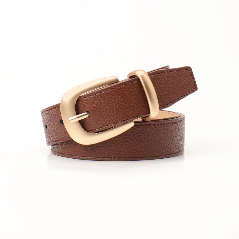 Women's Style Female Commute Pin Buckle Simple Belts