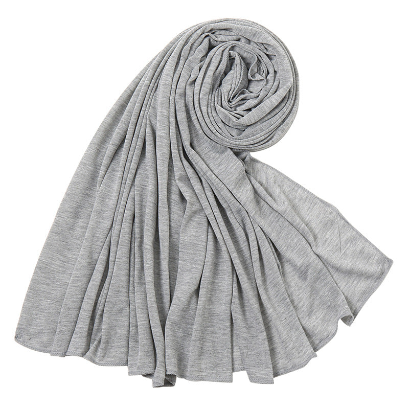 Women's Monochrome Jersey Toe High Quality Mercerized Scarfs