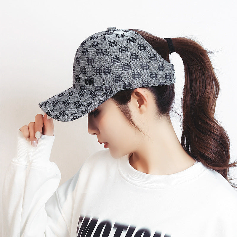 Women's Tie High Horse Tail Baseball Fashion Hats & Caps