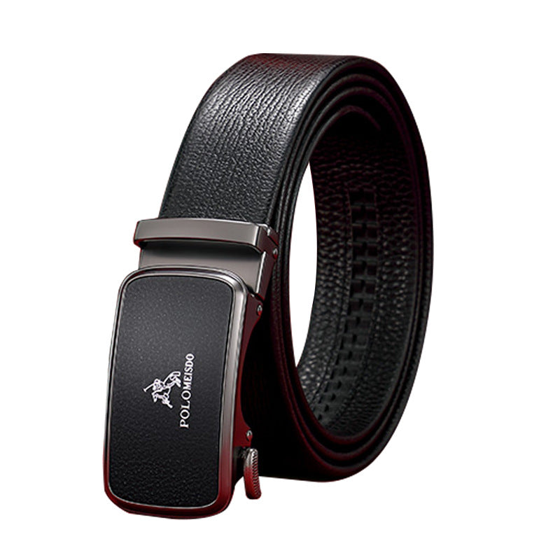 Men's Paul Automatic Leather Buckle Business First Layer Belts