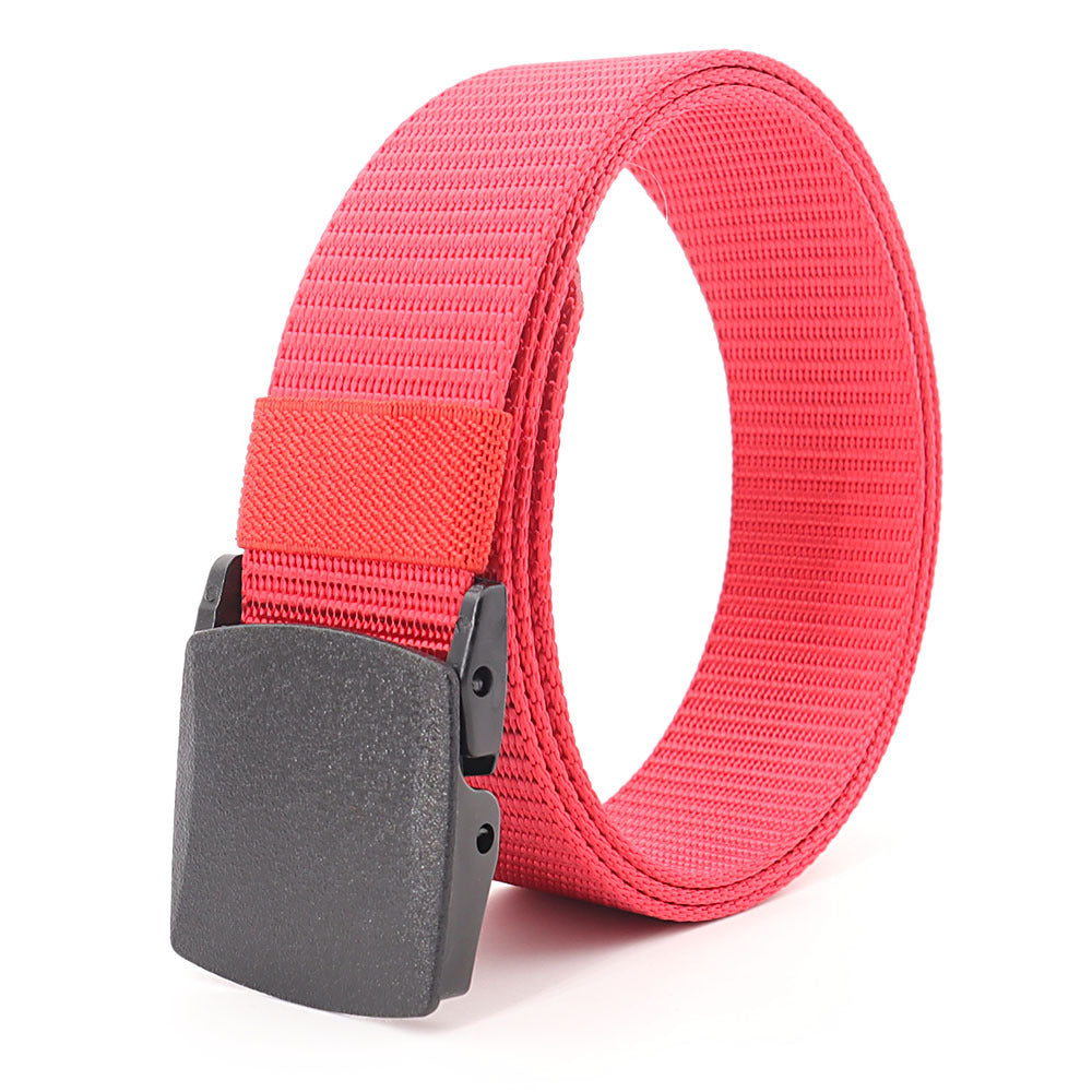 Women's & Men's Nylon Waistband Tactical Automatic Buckle Pants Belts