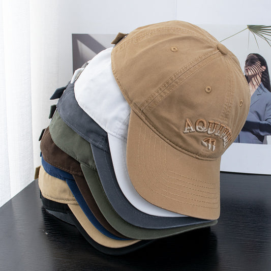 Women's & Men's Style Three-dimensional Letter Embroidery Soft Top Baseball Hats & Caps