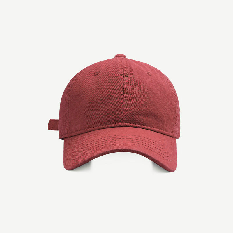 Solid Color Baseball Female Casual Soft Top Hats & Caps