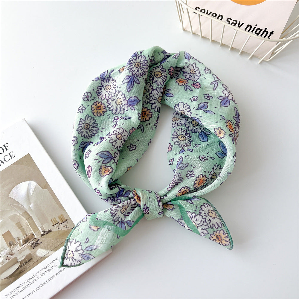 Women's Square Towel Silk Artistic Versatile Fashionable Elegant Scarfs