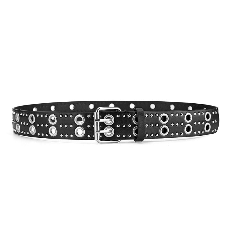 Women's Air Hole Trendy Unique Decorative Jeans Belts