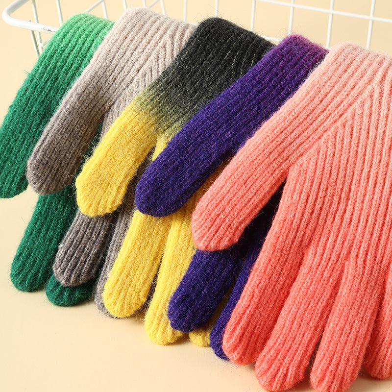 Women's Thick Wool Riding Winter Outdoor Sports Gloves