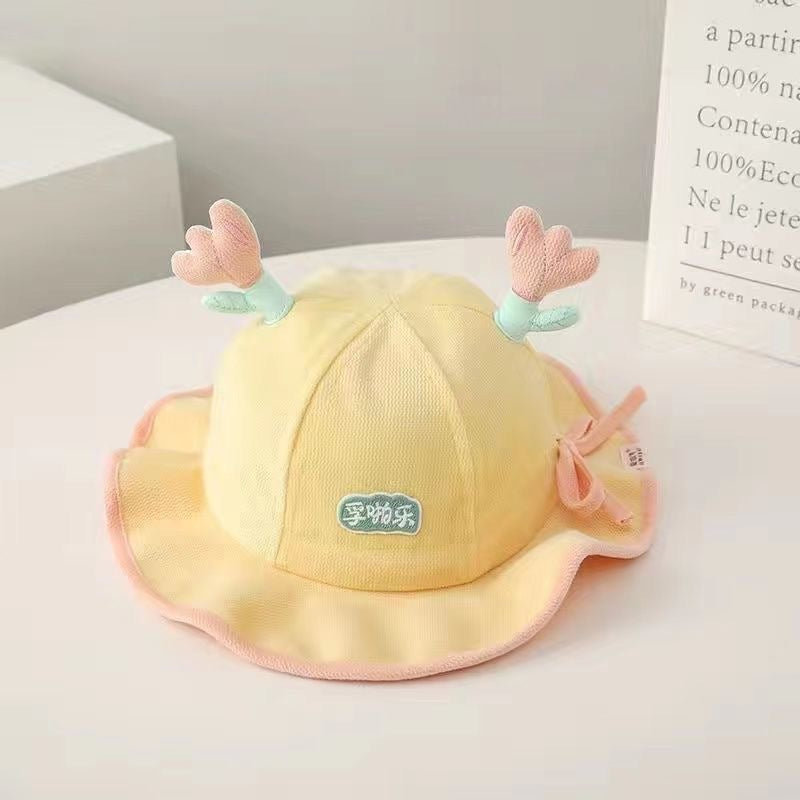 Hat Cute Drawstring Bucket Adjustable Fashion Kids' Headwear