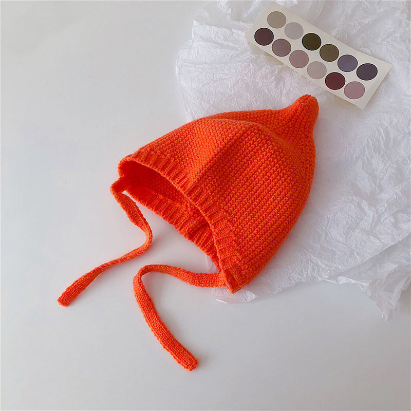 Style Hat Warm Wool Cute Pure Color Kids' Headwear