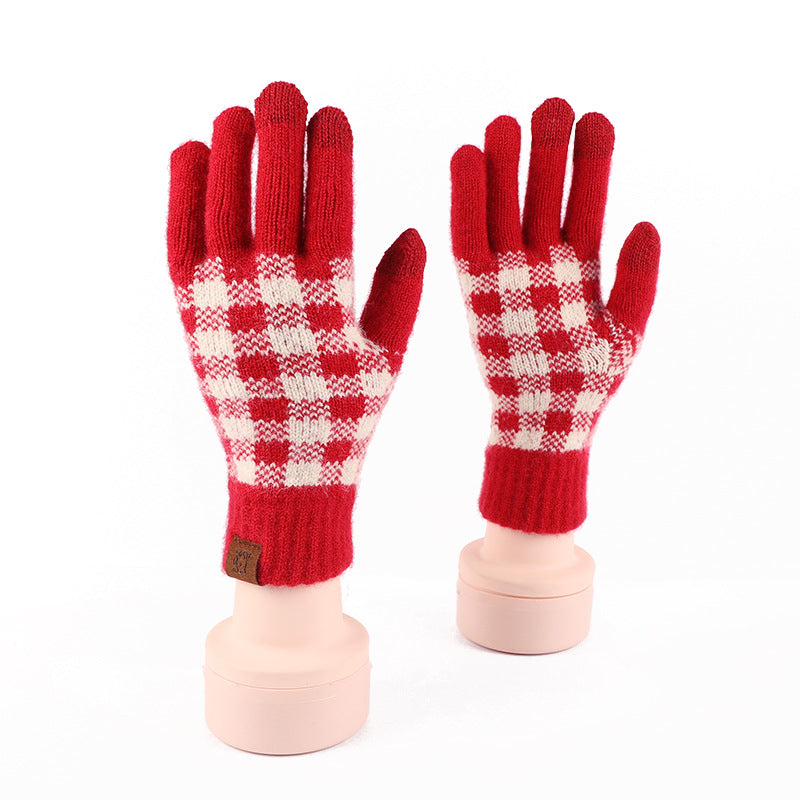 Zodiac Anniversary Year Red Winter Warm Gloves