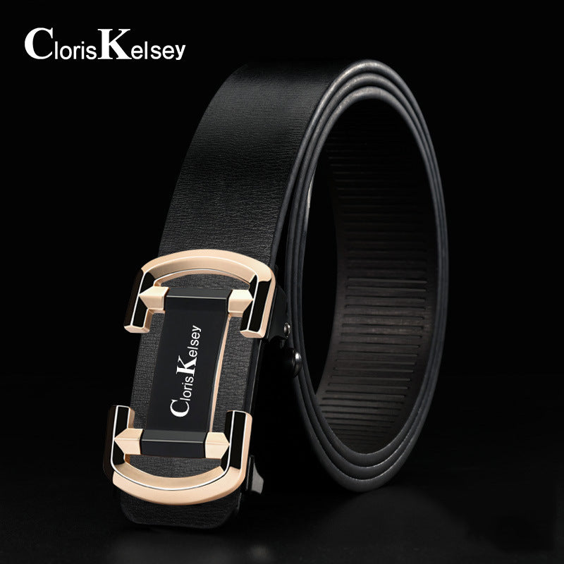 Men's Toothless Automatic Buckle Pants Versatile Trendy Belts