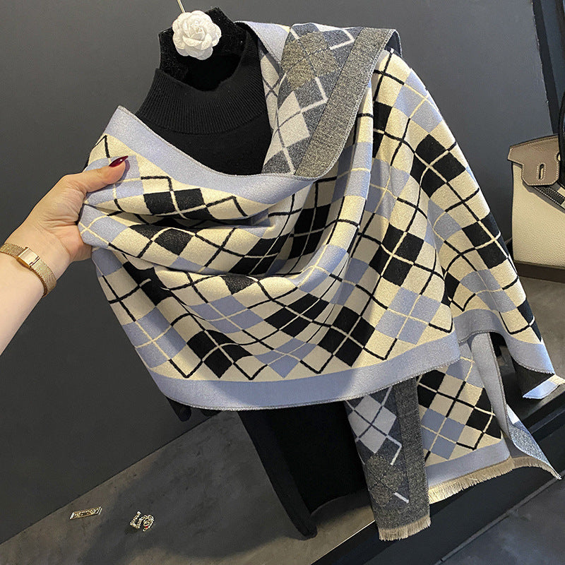 Women's High-grade Sunflower Pattern Artificial Cashmere Warm Scarfs