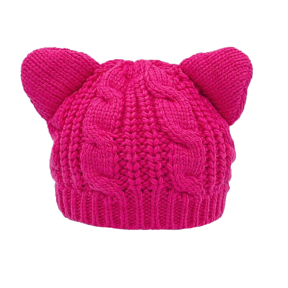 Women's Female Autumn Beret Twist Winter Knitted Fashion Hats & Caps