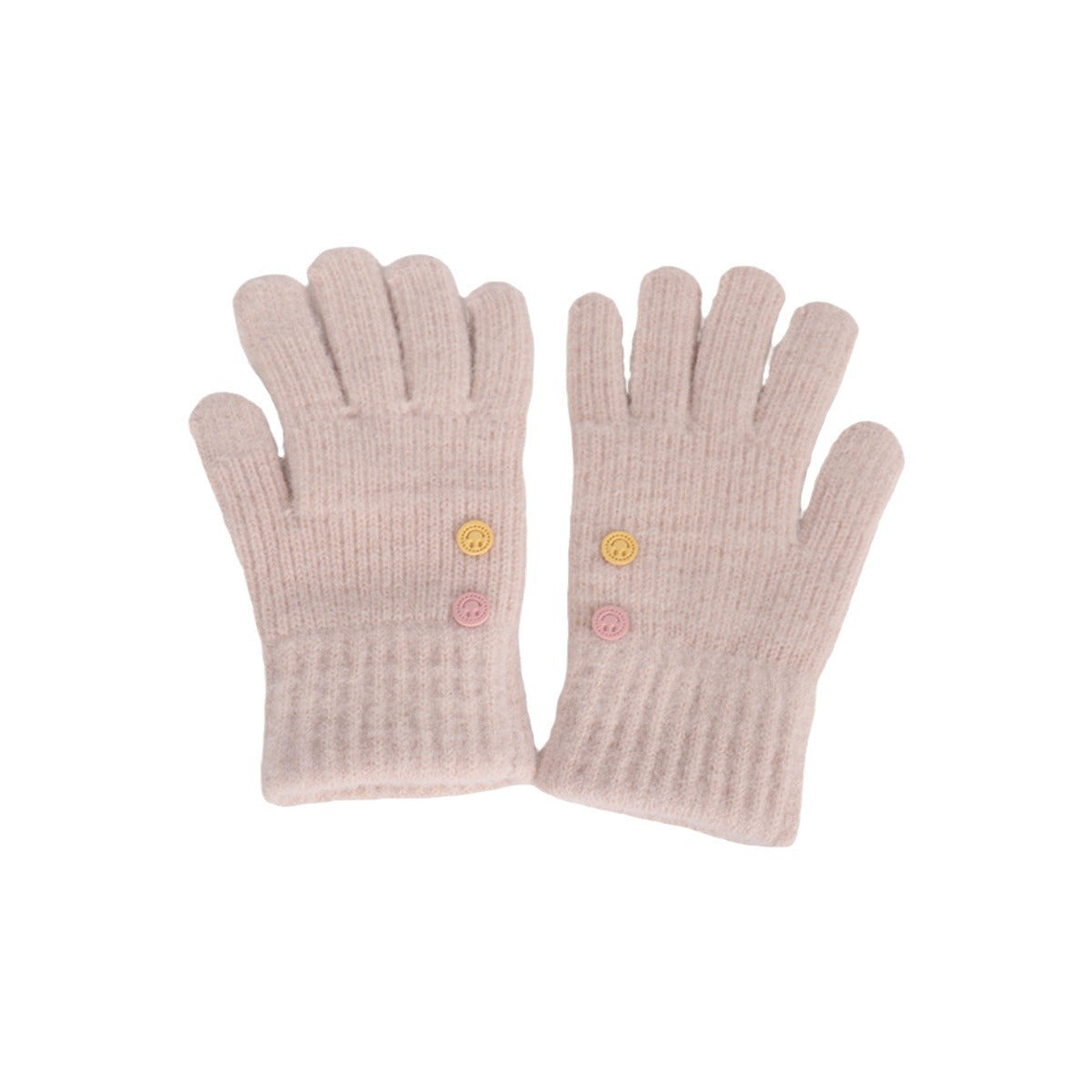 Women's Color Knitted For Winter Riding Cute Gloves