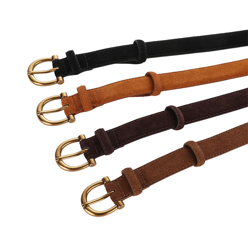 Women's Source Cowhide Genuine Leather Simple Versatile Belts