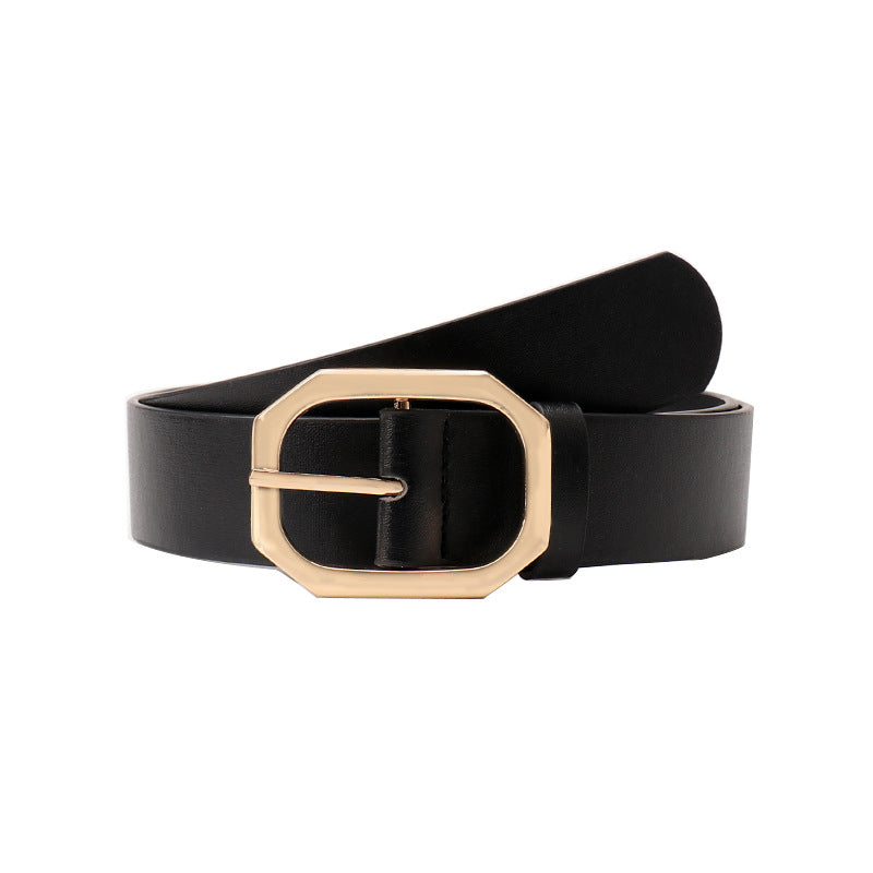 Women's Square Buckle Female Fashion Personality Style Belts