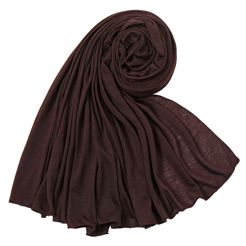 Women's Monochrome Jersey Toe High Quality Mercerized Scarfs