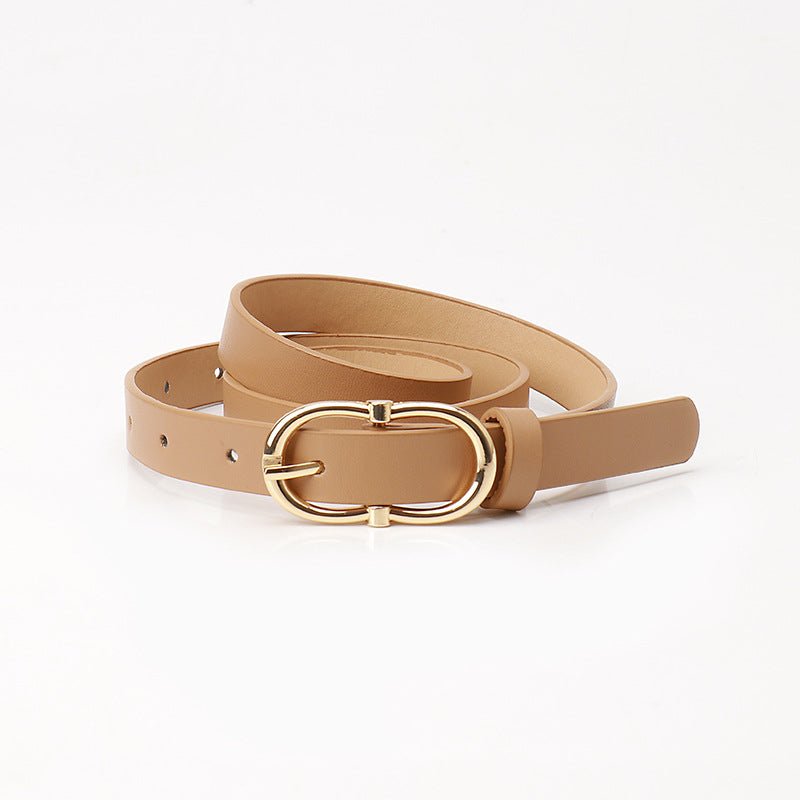 Women's Fashionable High-grade Alloy Pin Buckle Imitation Belts