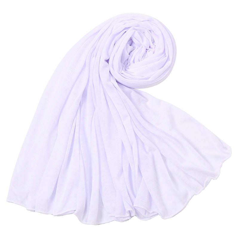 Women's Monochrome Jersey Toe High Quality Mercerized Scarfs