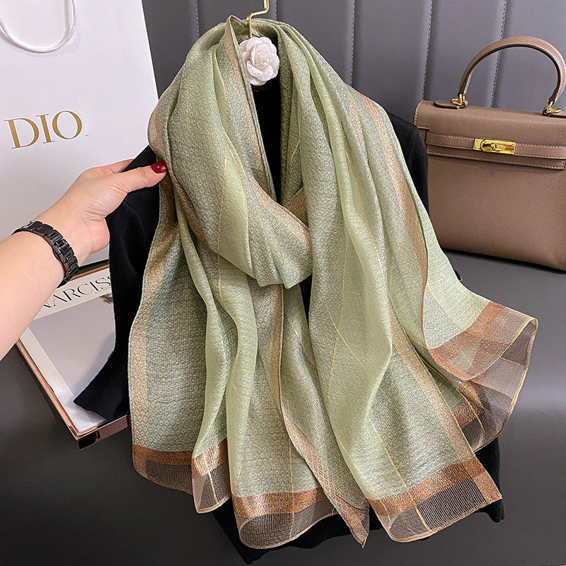 Women's Fashionable Elegant Winter Striped Retro Shawl Scarfs