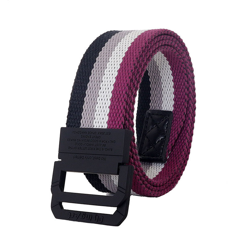 Women's & Men's Casual Rubber Effect Paint Pants Alloy Belts