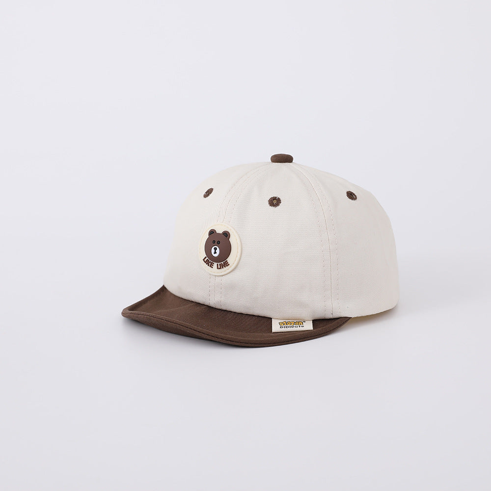 Hat Thin Peaked Korean Letter Boys Kids' Headwear